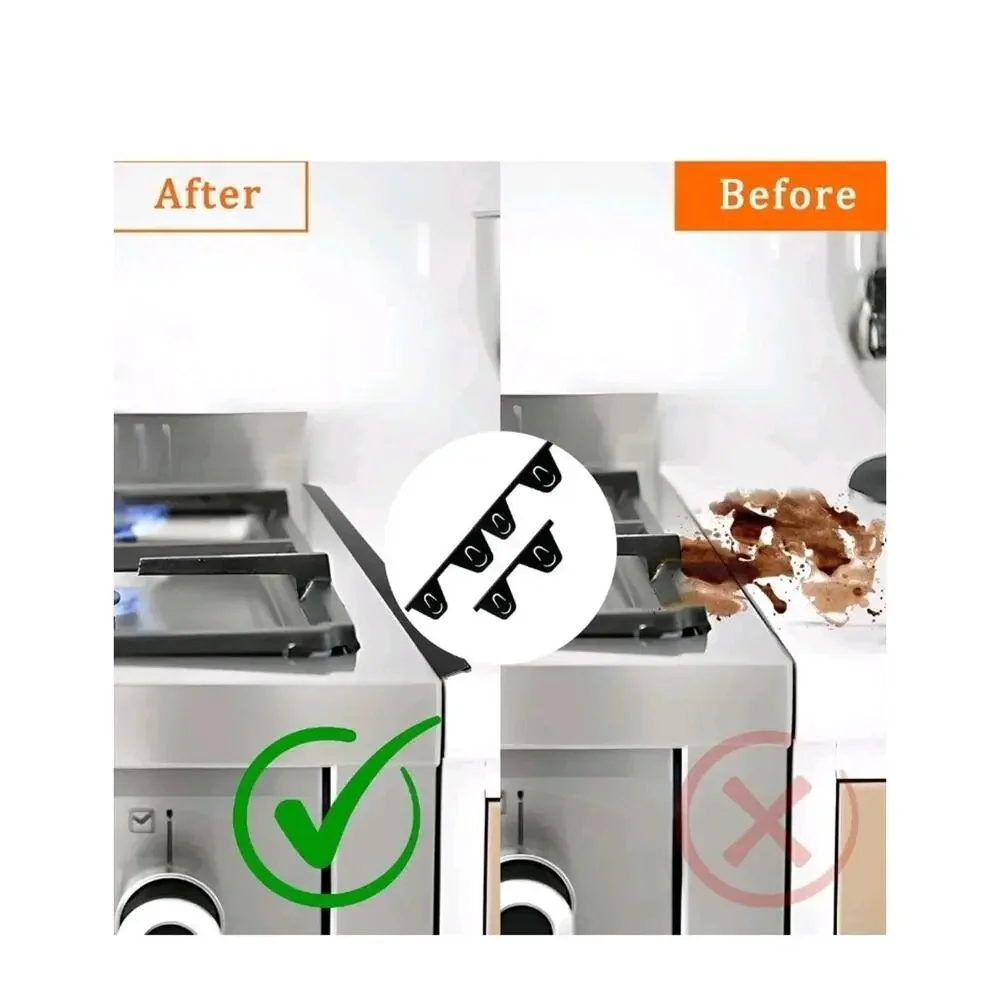 Stove Gap Filler,2Pcs Stove Gap Covers Stainless Steel, Stove Counter Gap s1